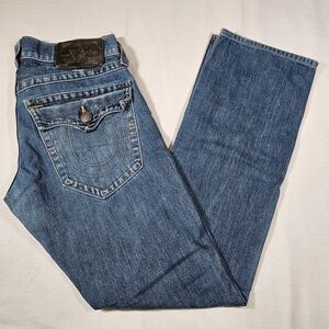 True Religion Men's Ricky Jeans Size 30 Distressed
